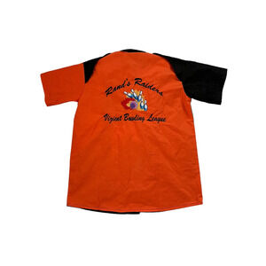 Vintage 90s Speed Zone Womens Small S/S Button Up Embroidered Bowling Shirt VTG